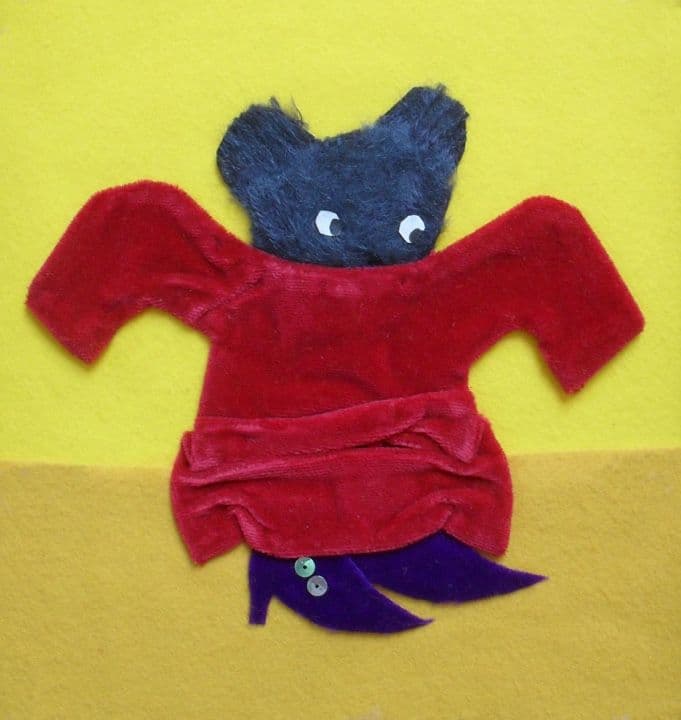 005=Zoé se déguise, recherches, tissus, laine, papier, 1996_Zoé se déguise, research, fabrics, wool, paper, 1996.jpg