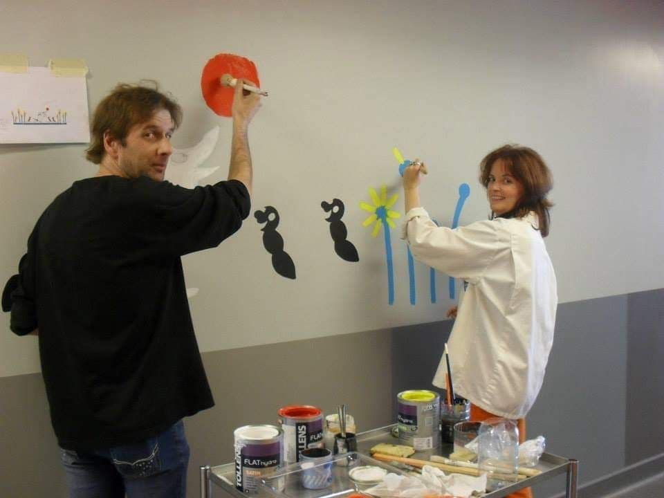 006=Peintures à l’hôpital Necker avec mon ami Thomas, photo : D de Monfreid, 2014_Paintings at Necker’s hospital with my friend Thomas, photo : D de Monfreid, 2014.jpg