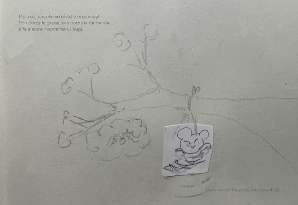 021=Loupi Loupiote, première version, crayonné, 2024_Loupi Loupiote, first version, pencil, 2024.jpg