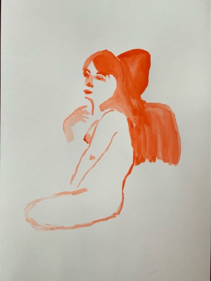 003=Nos corps dessinés, un de mes dessins exposés, modèle Flore Warck, format A3, Novembre 2026_Nos corps dessinés, one of my exhibited drawings, model Flore Warck, format A3, November 2026.jpg
