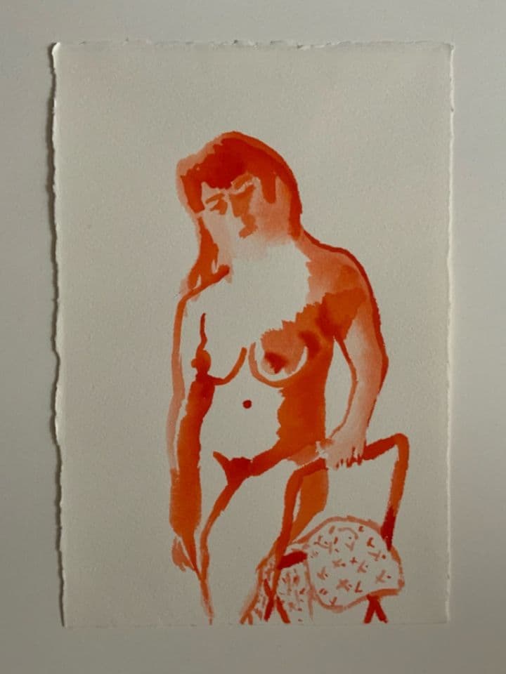 004=Nos corps dessinés, un autre de mes dessins exposés, modèle Flore Warck, format A3, Novembre 2026_Nos corps dessinés, another of my exhibited drawings, model Flore Warck, format A3, November 2026.jpg