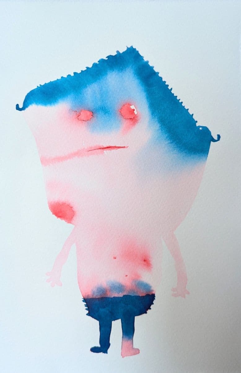 009=Monsieur Maison a perdu sa chaussette, encre, 19:28,5cm, 2024_Mister House lost his sock, ink, 19:28,5cm, 2024.jpg