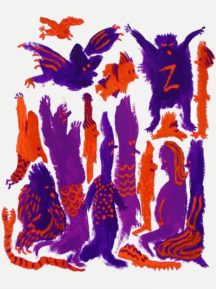 011=Le Grozozio, peinture vinylique, 50:65cm, 2021_The Grozozio, vinyl paint, 50:65cm, 2021.jpg