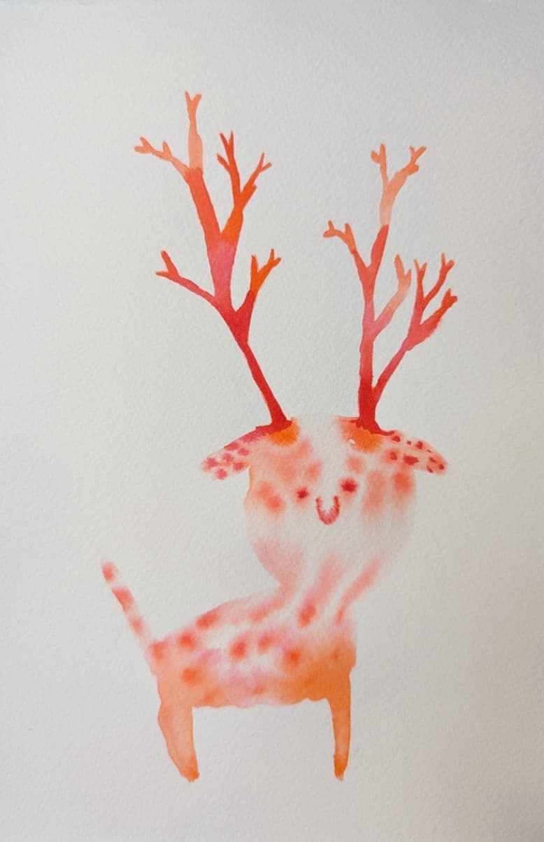 012=Bunny faon boisé, encre, 19:28,5cm, 2024_Bunny woodland fawn, ink, 19:28.5cm, 2024.jpg