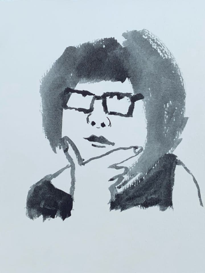 013=C'est cela oui, feutre pinceau, petit format, 2026_That's it yes, brush marker, small format, 2026.jpg