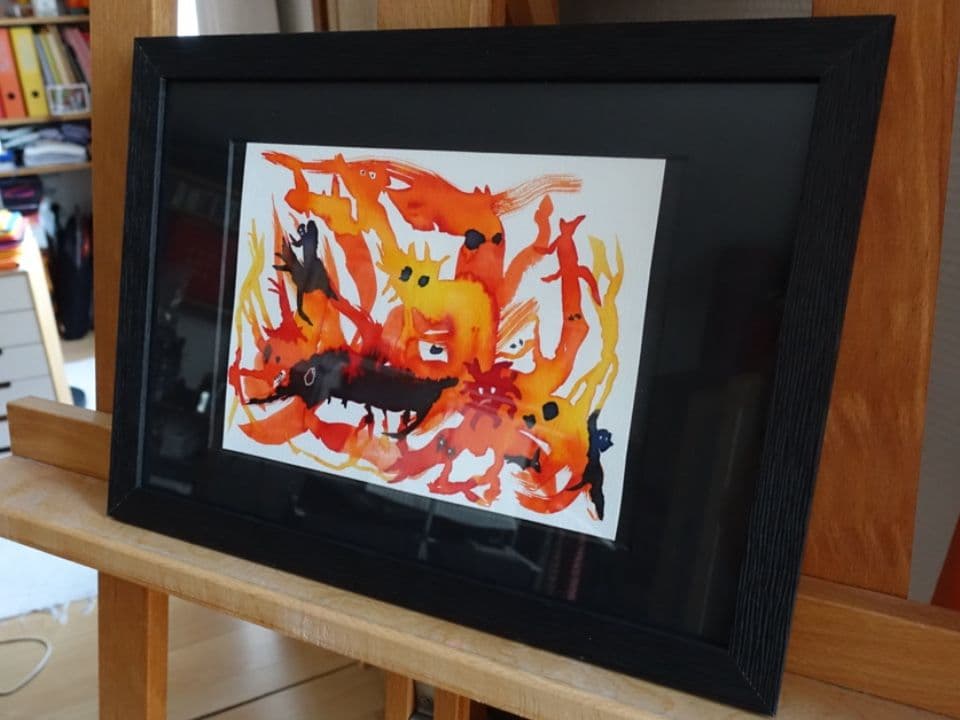 016=L’oeil, encre, collection particulière, encadrement A4, 2022_The eye, ink, private collection, framed A4, 2022.jpg