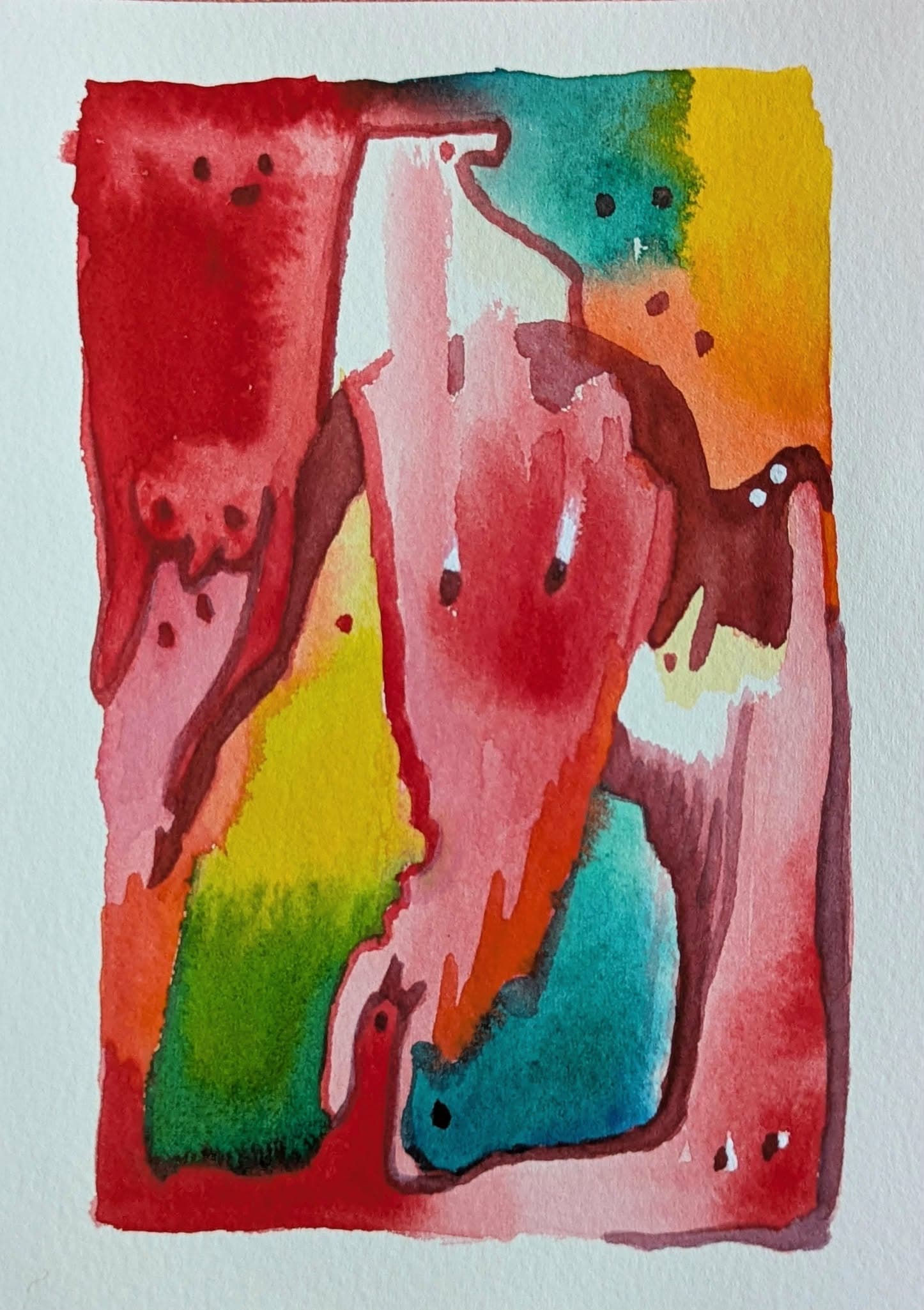017=Des bisous, aquarelle sur papier BFK, 12:17cm, 2026_Kisses, watercolor on paper BFK, 12:17cm, 2026.jpeg