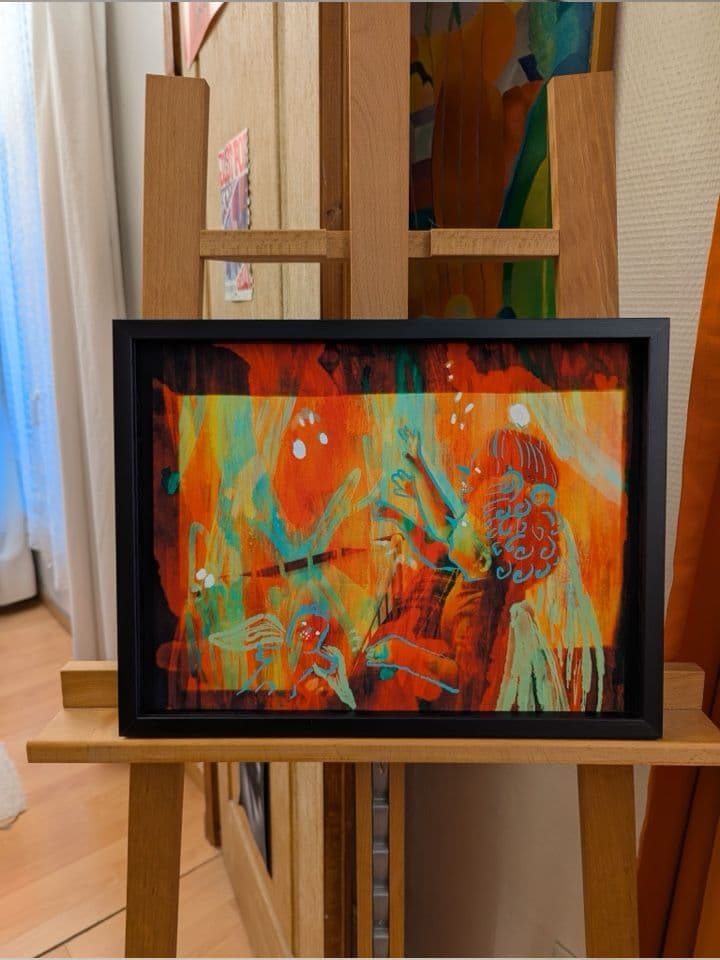 046=Les fées, encadrement 32:42cm, 2025_Fairies, framed 32:42cm, 2025.jpg